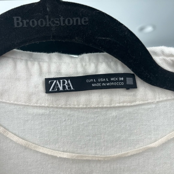 Zara Linen Ruffle Dress - Picture 5 of 5